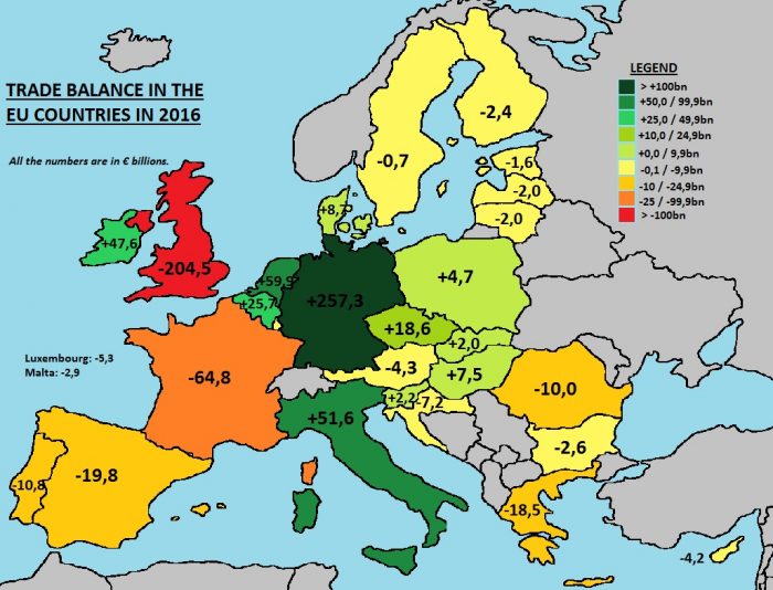 mappe bilancio commerciale UE