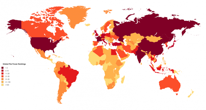 mappe potere militare