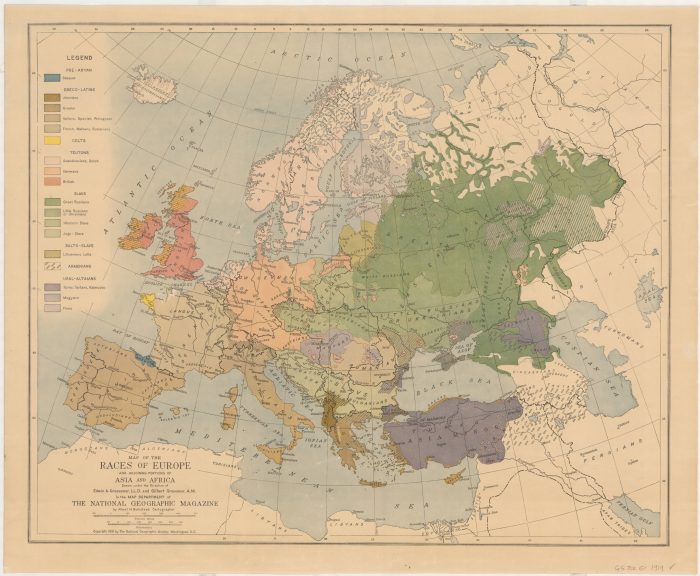 mappe razze europee