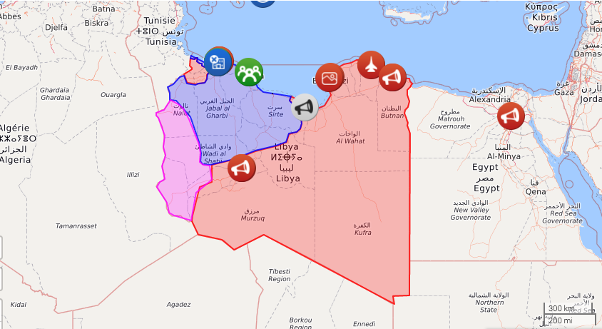 mappe, libia, isis