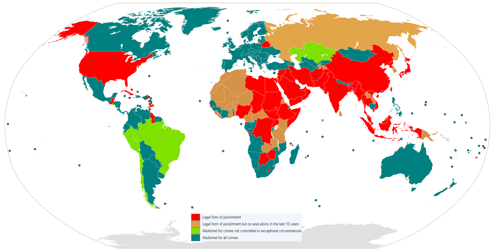 mappe, mondo in colori diversi