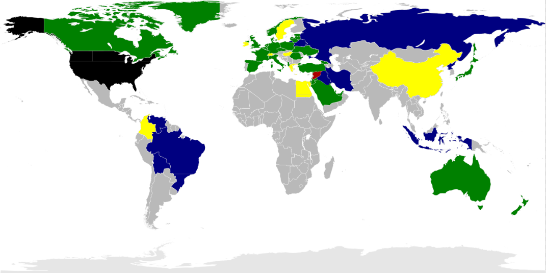 mappe, bombardamento siria