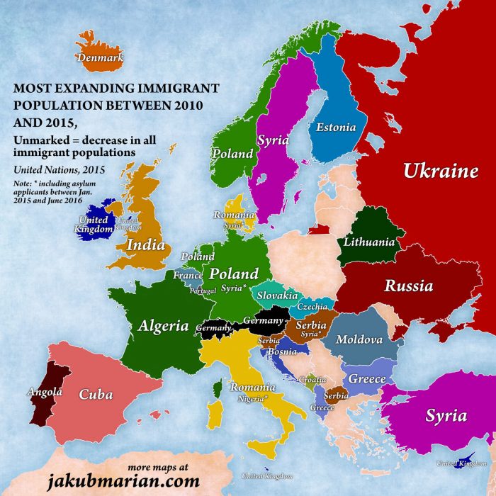 mappe immigrazione