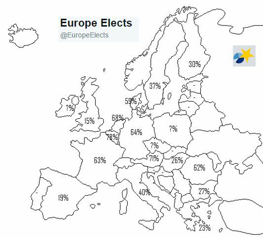 referendum Turchia, mappa d'Europa e percentuali