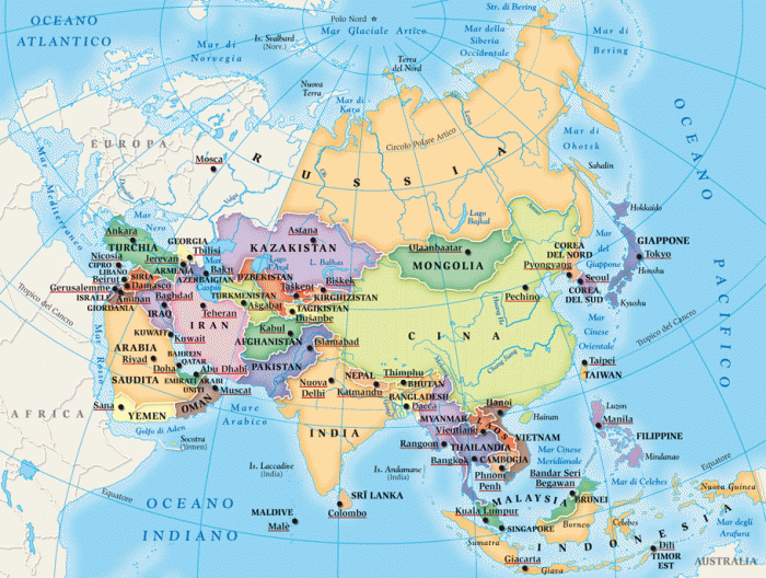 mappe popolazione asia 2