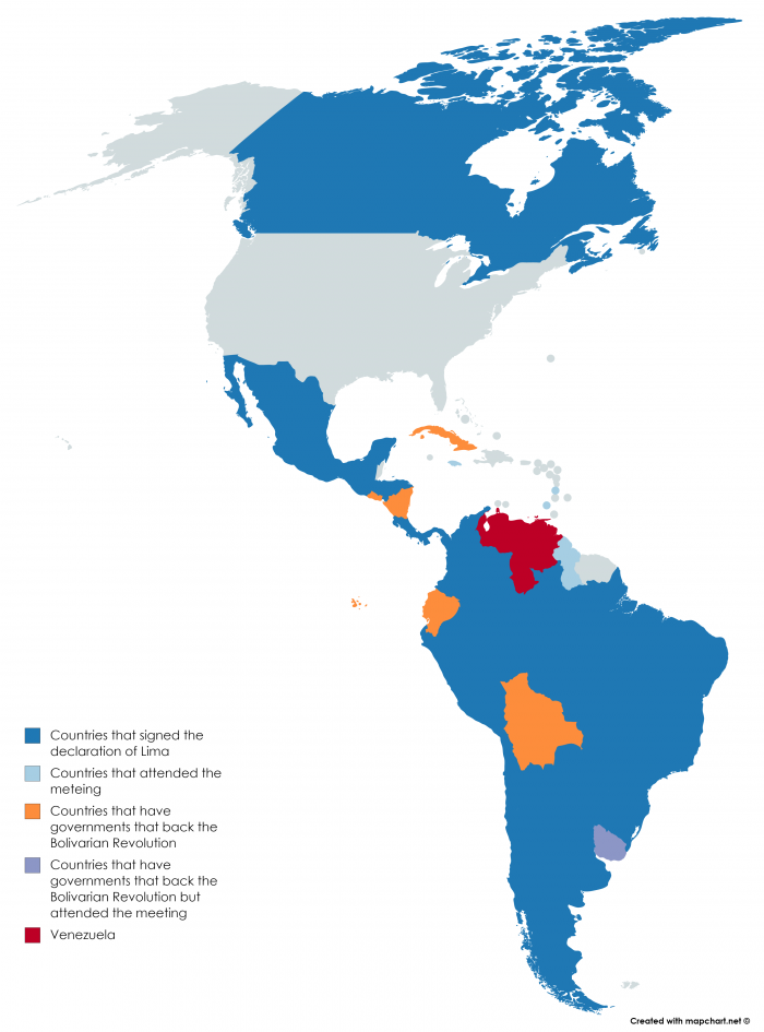 mappe venezuela dichiarazione di lima
