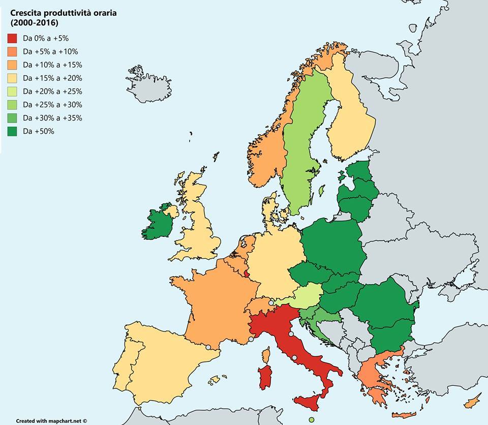 La mappa europea del lavoro