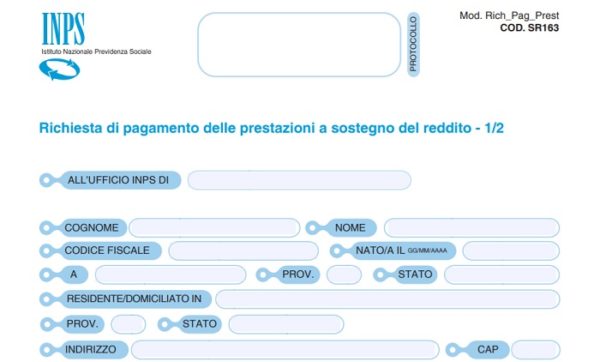 modello sr163 inps da