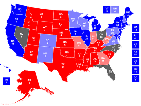 Elezioni Usa - proiezione del 4 novembre