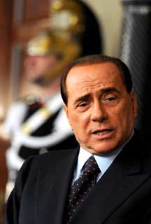 Silvio Berlusconi nel 2008