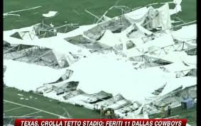 crolla tetto stadio dallas cowboys