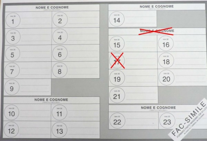 come si vota, esempio di voto sindaco e lista