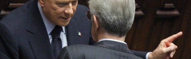 monti e berlusconi