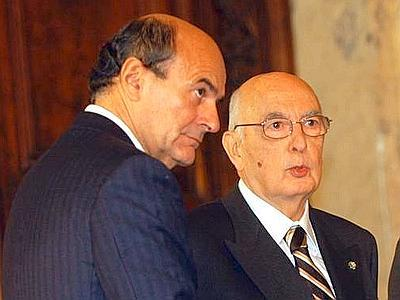 Napolitano e Bersani