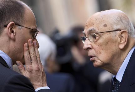 Napolitano e Letta