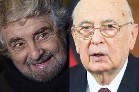 Beppe Grillo "Larghe intese colabrodo, Napolitano collante"