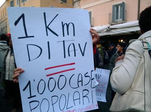 No Tav tensioni e scontri a Roma