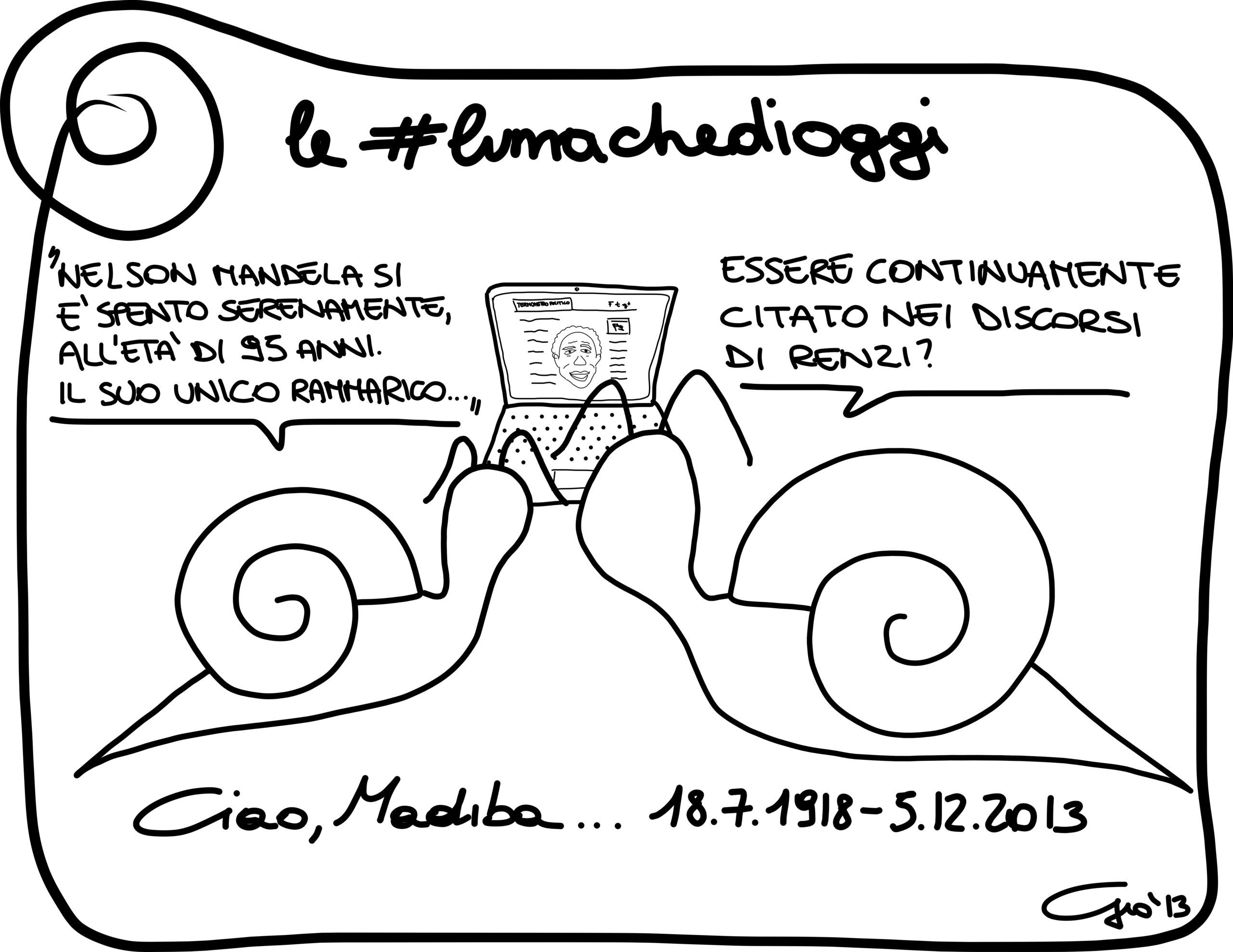 Le #lumachedioggi: mandela.