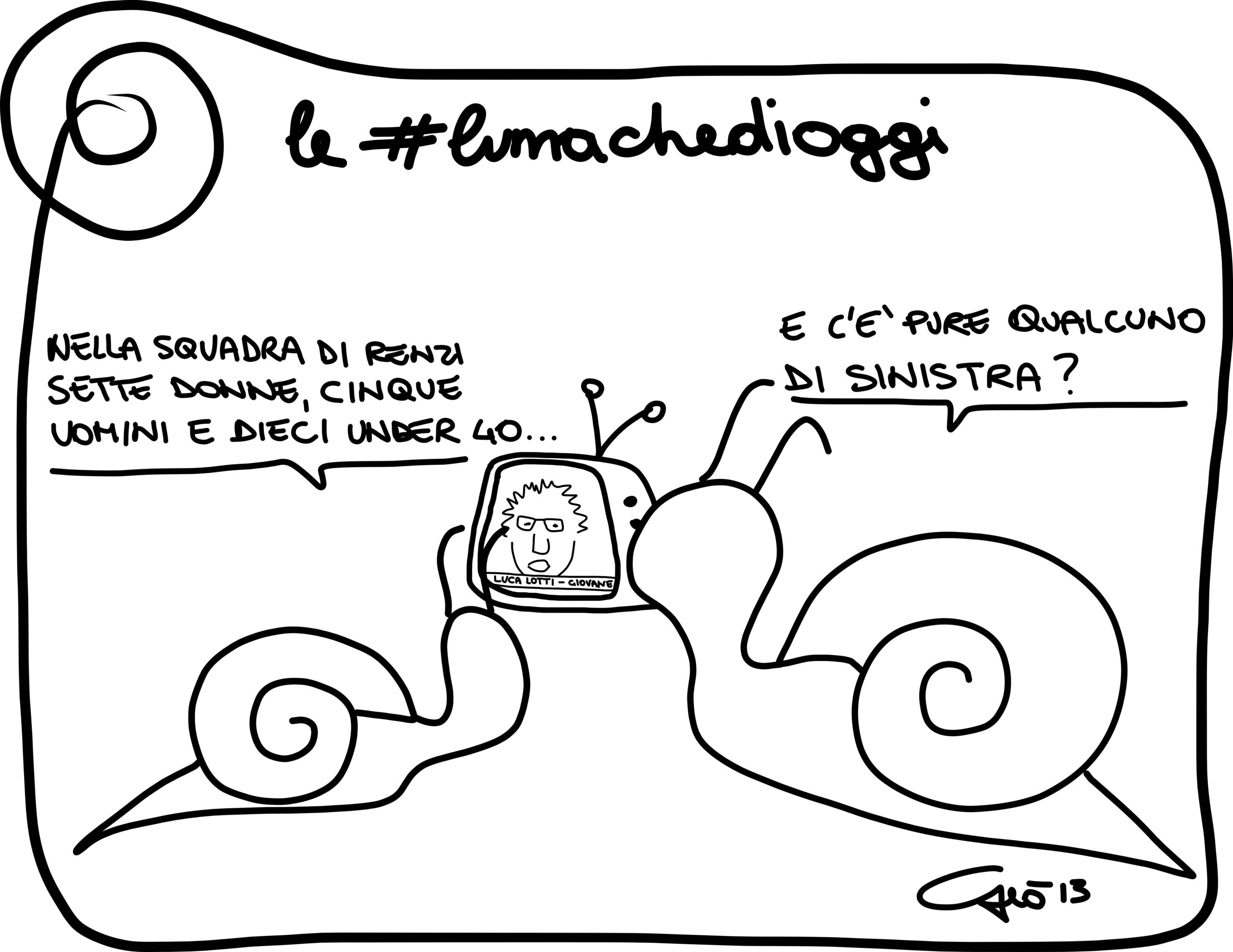 Le #lumachedioggi: squadra.