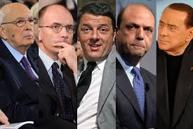 Palazzo Chigi secondo Letta, Renzi, Alfano e Berlusconi