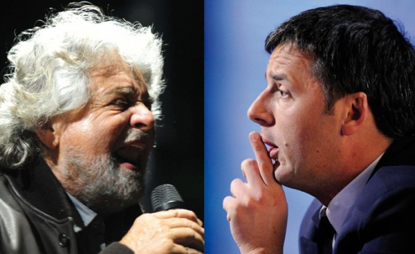Social Network, Renzi e Grillo si contendono la leadership (anche) in Rete