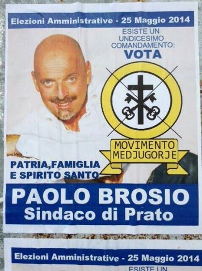 a prato spuntano manifesti cnadidato sindaco paolo brosio