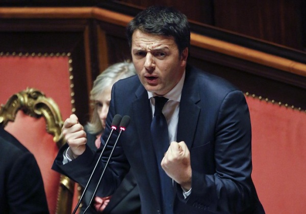 renzi presenta alla camera i millegiorni