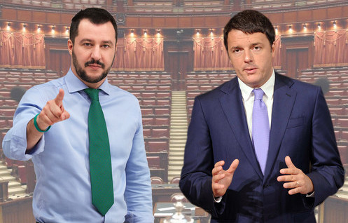 media sondaggi salvini renzi