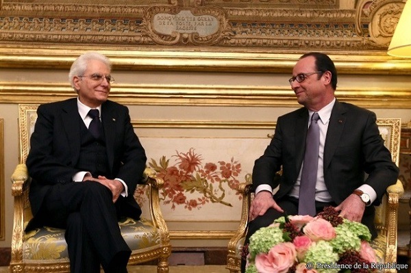 Mattarella Francia Hollande
