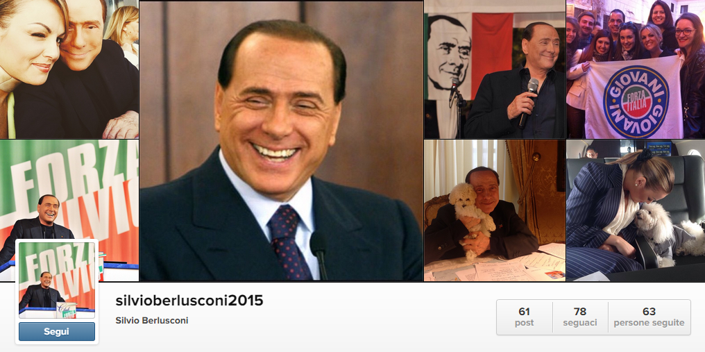 foto del profilo di instagram silvioberlusconi2015