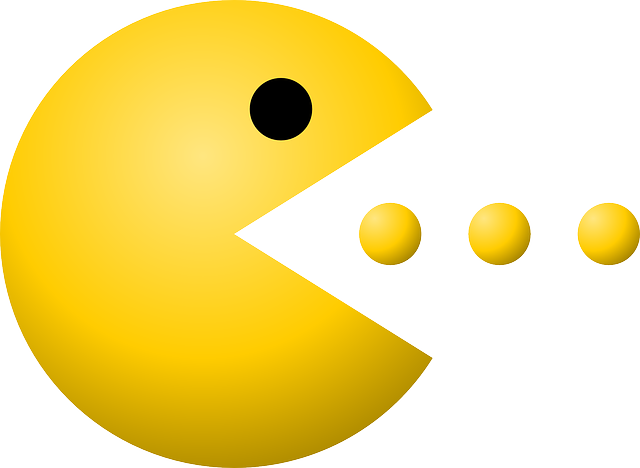 immagine del protagonista di pac-man creatura gialla