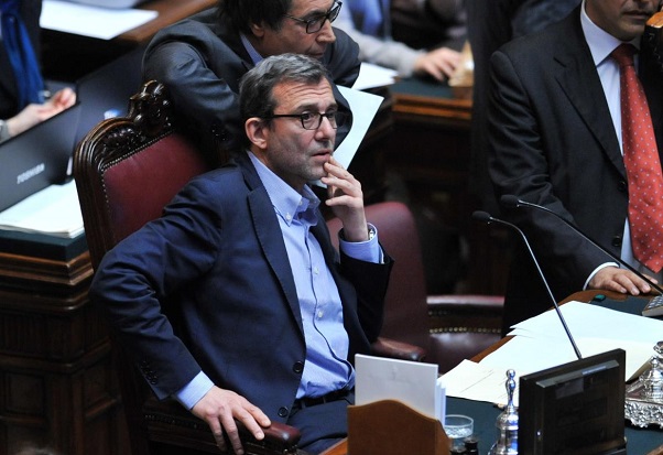Il deputato del Pd Giachetti nell'Aula della Camera mentre dirige i lavori dell'Aula