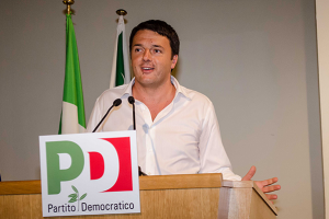 renzi durante un suo intervento in direzione pd