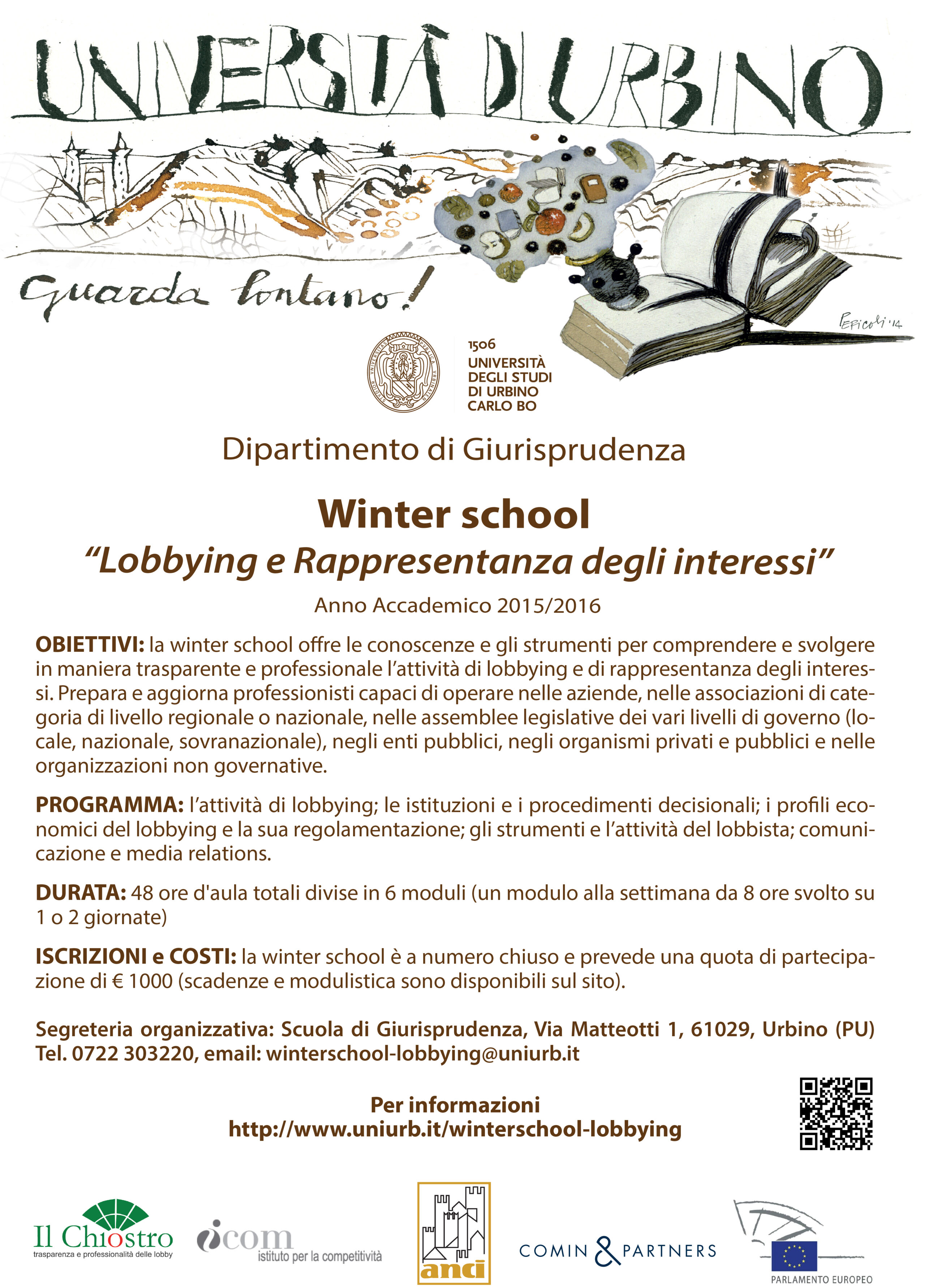 Locandina WInter School "Lobbying e Rappresentanza degli interessi"