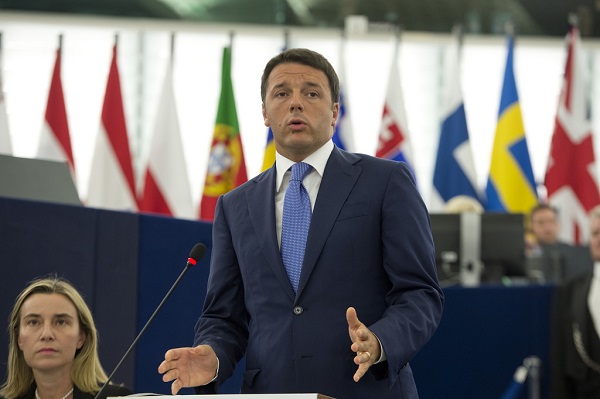 renzi al parlamento europeo, con federica mogherini