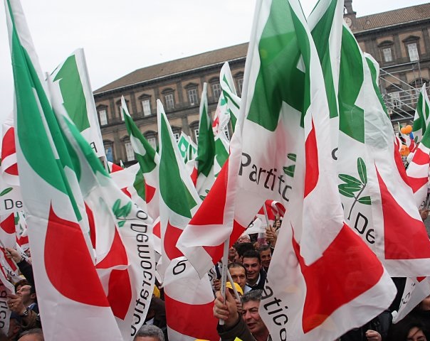 bandiere del partito democratico