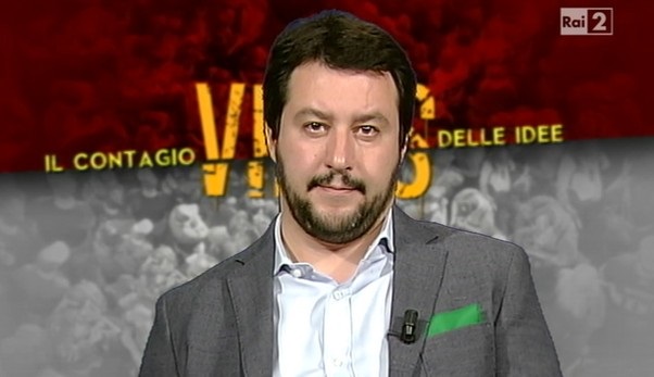 salvini ospite di virus in primo piano