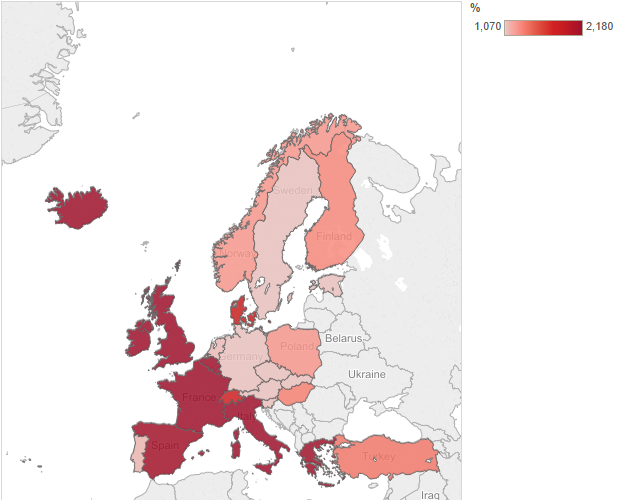 patrimoniale, mappa d'Europa