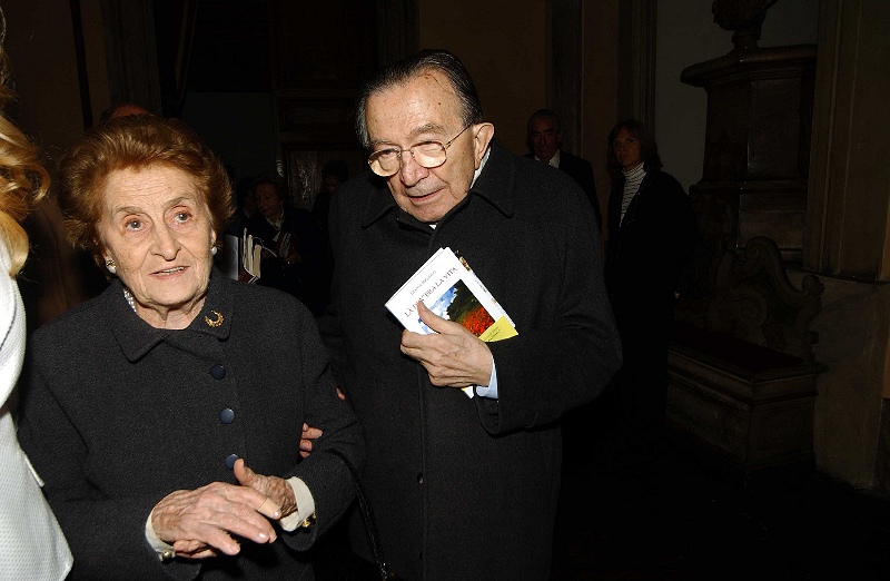 andreotti con sua moglie livia danese