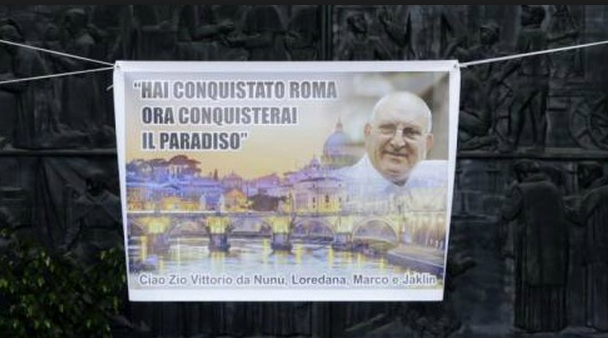 locandina celebrativa casamonica funerali roma