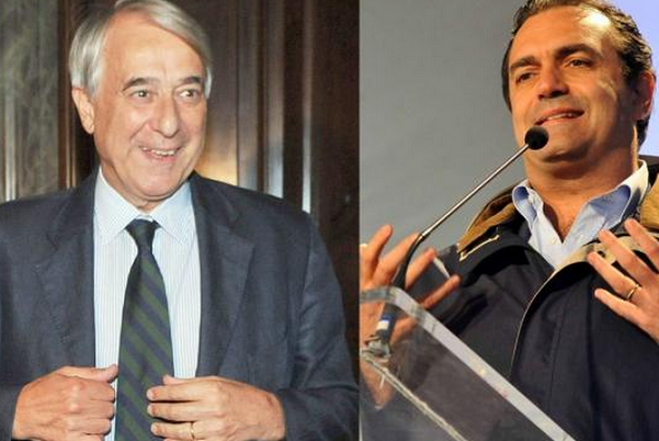 a sinistra giuliano pisapia e affianco luigi de magistris