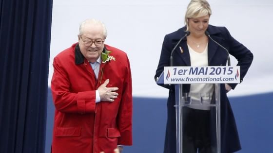 marine le pen e il padre