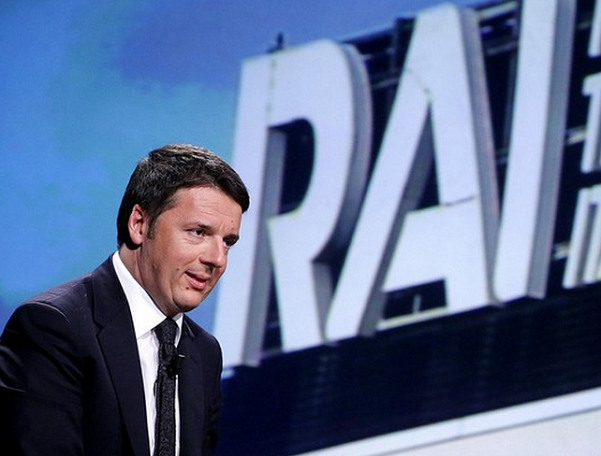 canone rai, renzi durante incontro tv