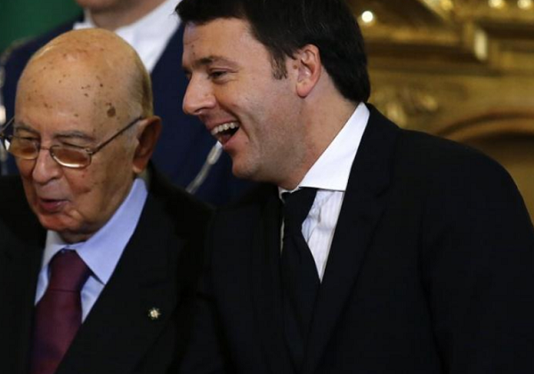 napolitano, renzi, referendum