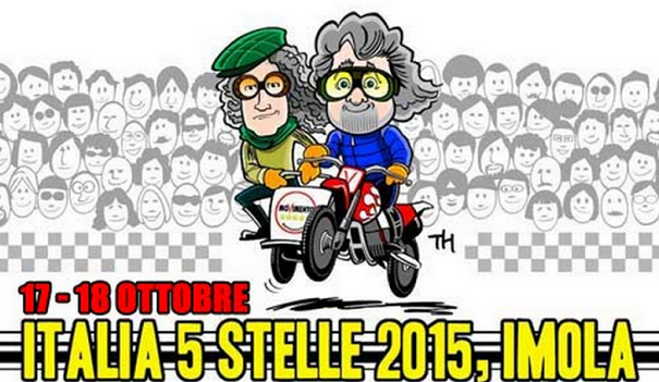 locandina raduno m5s imola italia 5 stelle 2015