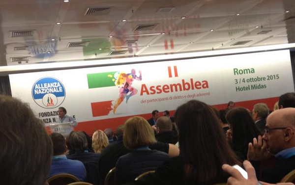 immagine dall'assemblea della fondazione an del 3 e 4 ottobre a roma