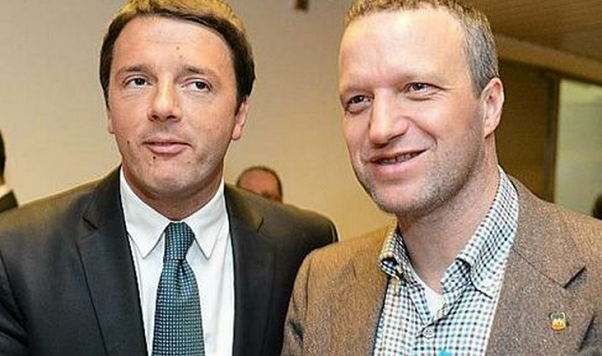 il premier renzi col sindaco di verona flavio tosi