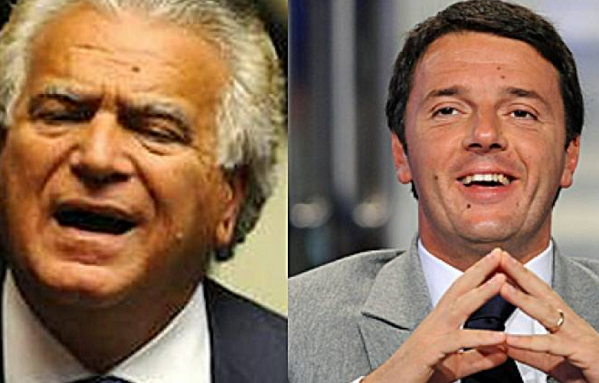 a sinistra verdini e a destra il premier renzi