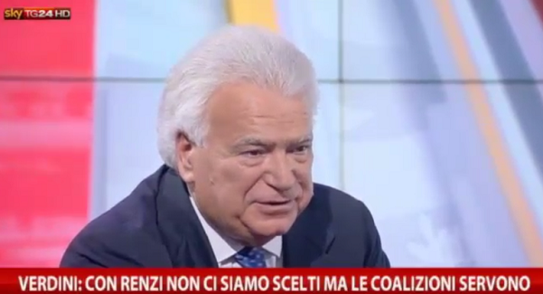 verdini negli studi di sky tg 24