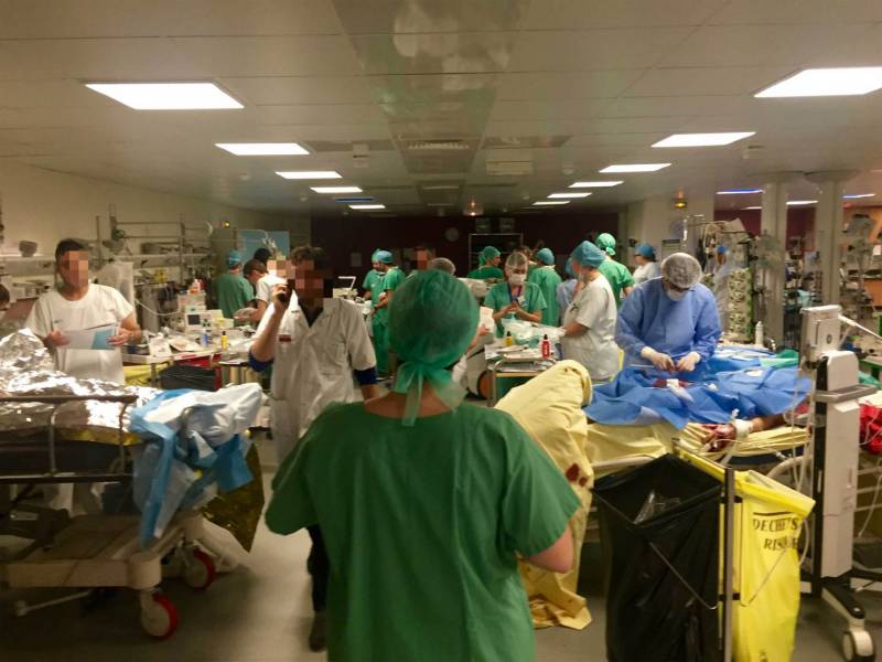 attentati parigi, foto ospedale